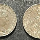 1868 Spain 2 1/2 Centimos Queen Isabella- 8p star