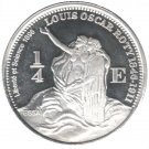 Rare 2004 St.Martin Silver Proof 1/4 euro Essai-Roty/Liberty/Science 1898