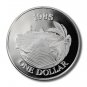 Scarce 1985 Bermuda Large Proof Silver$1 Cruise Ship/Pyramid/Palm Tree-mint.4000
