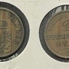 1867 C Prussia (German States) 2 Pfenning- Nice
