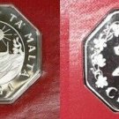 Rare 1981 Malta Proof Octagonal 25 C, Emblem with Boat