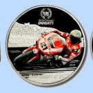 2009 Palau Large Proof color $1 Ducati Troy Bayliss Motorcycle-Boxed