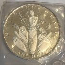 1970 Haiti Huge 60mm/3.77 OZ Silver Proof 25 Gourdes Art