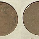 1849 F Saxony Germany 2 pfennig