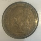 1936 A Berlin Nazi Germany Large Silver 5 marks-Hindenburg/Eagle