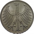 1965 G Germany Silver  5 Marks - Super Nice