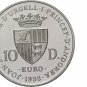 1998 Andorra Large Proof Silver 10 Diners Femida/Scales-euro