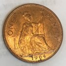 1964 Great Britain  Large Penny queen Elizabeth II- Nice