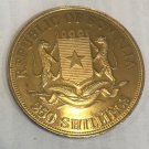 1990s Somalia large 250 shillings-Copper-Nickel trial strike