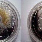 2009 Palau Large Goldplated Silver $5 Our Lady Holy Mother