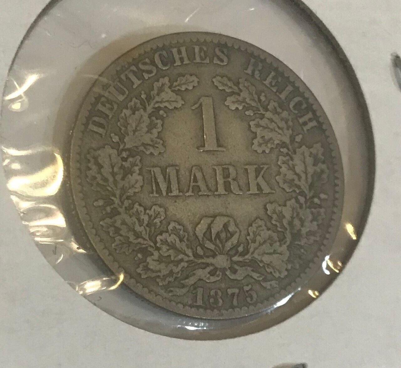 1875 B Germany Silver 1 mark