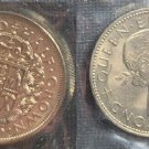 1965 New Zealand Large Half Crown Coat of Arms/Elizabeth UNC