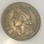 1963 Dominican Rep Silver 25 Centavos Native Indian