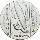 2003 Isle of Man Large  Silver Proof 1 Crown Athens OLympic Sailing