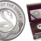 Fiji 2013 Snake FILIGREE Lunar Year Silver Proof $1 -Box