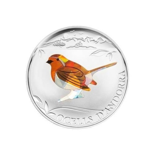 2012 Andorra Large Color Prism Proof 1D- Robin Bird
