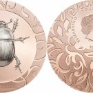 Rare 2017 Cook Is Egypt Withering Blaze Scarab 1 OZ Silver $5-mintage 499