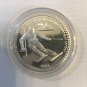 1992 Bulgaria silver proof 50 leva Olympic Slalom