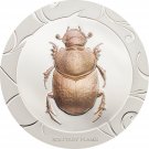 Rare 2017 Cook Is Egypt Solitary Flame Scarab 1 OZ Silver $5-mintage 499