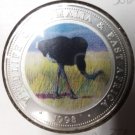 1998 Somalia Large Silver Proof Color 250 shillings Ostrich