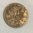 1877 D Germany Silver 50 pf- rare type km 8
