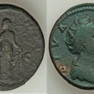 Rare Ancient Rome Diva Faustina I(died AD141).Orichalcum sestertius 22.96 gm