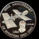 2008 Congo Large Proof 10 F Aviation Langley
