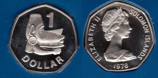 1978 Solomon Is Proof $1 Nusu-Nusu head