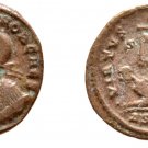RARE Ancient Rome 320 AD LICINIUS II CAESAR FOLLIS STANDARD VOT SISCIA