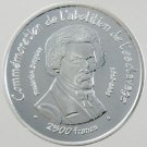 2007 Mali Silver 2500 fr essai pattern Abolition of Slavery,Frederic Douglas,BU
