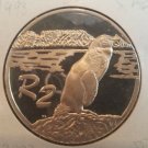 Rare 1998 South Africa Large 1 oz Silver Proof 2 Rands Jackass Penguin