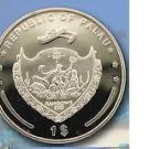 2008 Palau Large Proof color $1 Lobster/Neptune/Mermaid