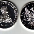 Rare 1741 Russia Large Silver Fantasy 1 Rouble-Ivan III