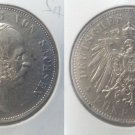 1904 E Saxony (Germany) Large silver 5 Mark, NICE