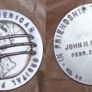 1970's Italy Vintage NASA Large First American Orbital Flight/Glenn Medal