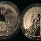 2003 France Large Silver Proof 1.5 euro-Athens Olympics/Coubertin