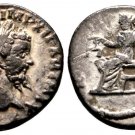Ancient Rome Septimius Severus 198-200 AD Laodicea SILVER DENARIUS ADMARE MONETA