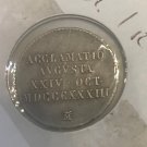 Rare 1833 Spain Silver Proclamation 1 Real Token Queen Isabella Havana