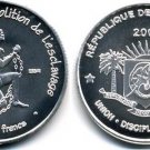2007 Ivory Coast Silver  2500 fr essai pattern Abolition Slavery BU
