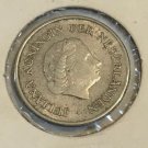 1970 Netherlands Antilles Silver 1/4 Gulden
