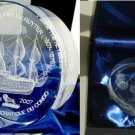 Congo 2007 Huge Acrylic 10 fr-Admiral Michiel de Ruyter & Sailing ship -BOX
