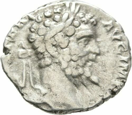 Ancient Rome AD 193-211 Septimius Severus AR Denarius VOTA PVBLICA Patera Tripod
