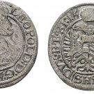 1669  Austria Breslau silver 3 Kr- Leopold- Nice