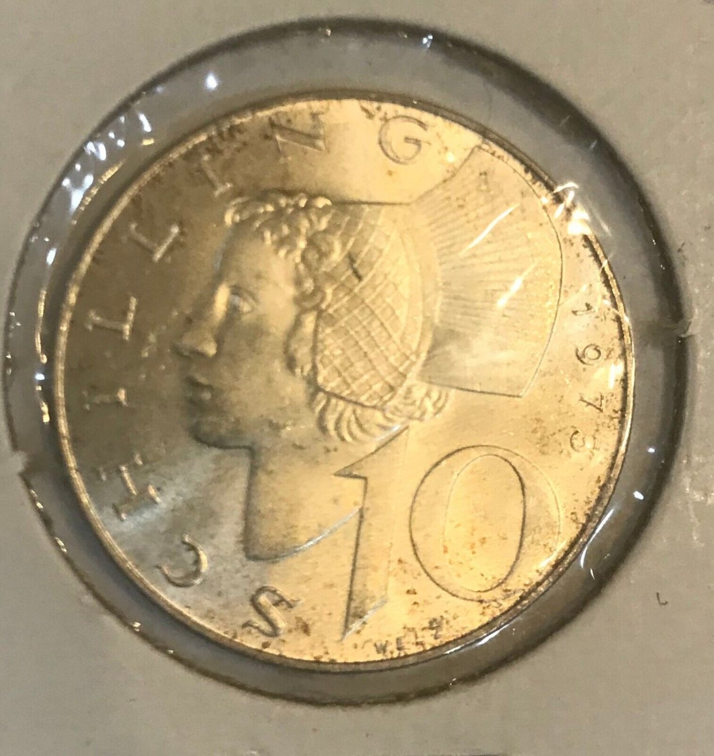 1973 Austria Silver 10 Schilling