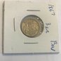 1867 Baden silver 3 Kreuzer- Nice