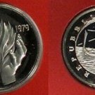 Rare 1979 Malta Proof Silver 1 Pound, Flames with helping hand/Emblem with Boat