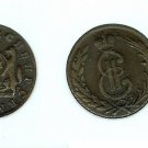 1772 Siberia Russia Copper 1 kopeck, slabbed