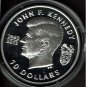 British Virgin Is 2013 Large Silver Proof $10 JF Kennedy- 50 years Assassination