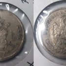 1880 Zs Mexico silver 25 centavo-Eagle/ Snake