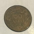 1911 Flemish Belgium silver 50 centimes